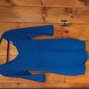 Royal blue lace dress